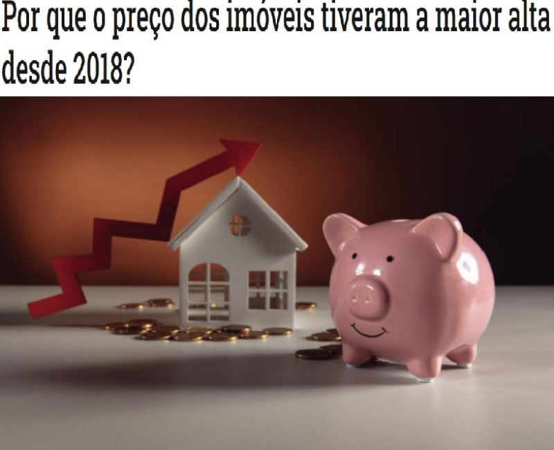 Por que o preço dos imóveis tiveram a maior alta desde 2018?